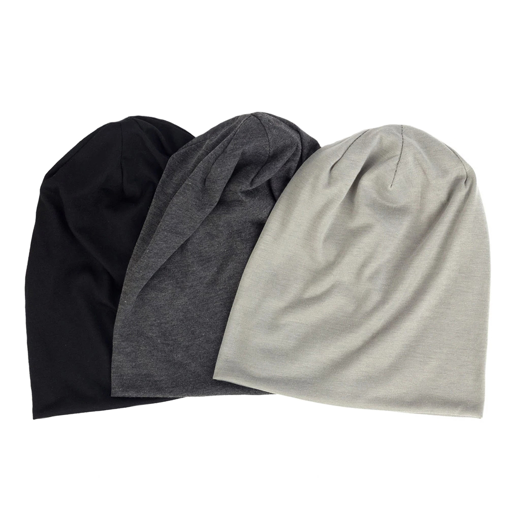 Gorro liso de poliéster para hombre/mujer, gorros Unisex, gorros informales, gorros para mujer, gorros, gorro fino