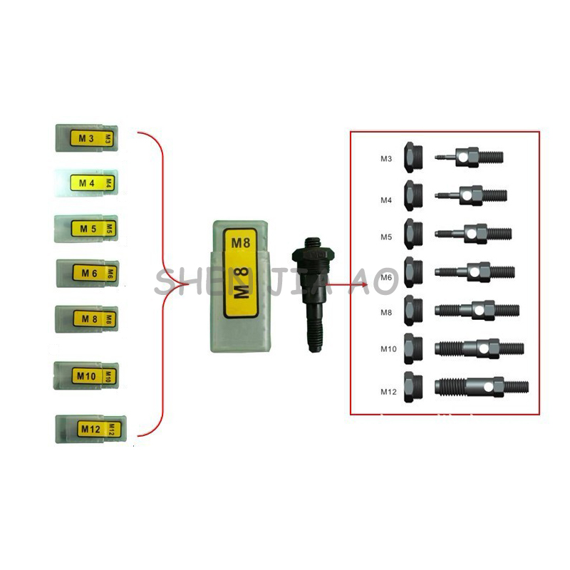 Handnietmutterpistole BT607 Starker Typ Zugnietmutter Nietpistole M3-M12 Doppelnietpistole 1 STÜCK