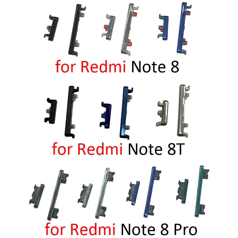 Công Suất Nút Âm Lượng Cho Xiaomi Redmi Note 8 Pro 8T Ban Đầu Nhà Ở Mới Khung Trên Tắt Mặt Chìa Khóa xiaomi Note 8T 8Pro