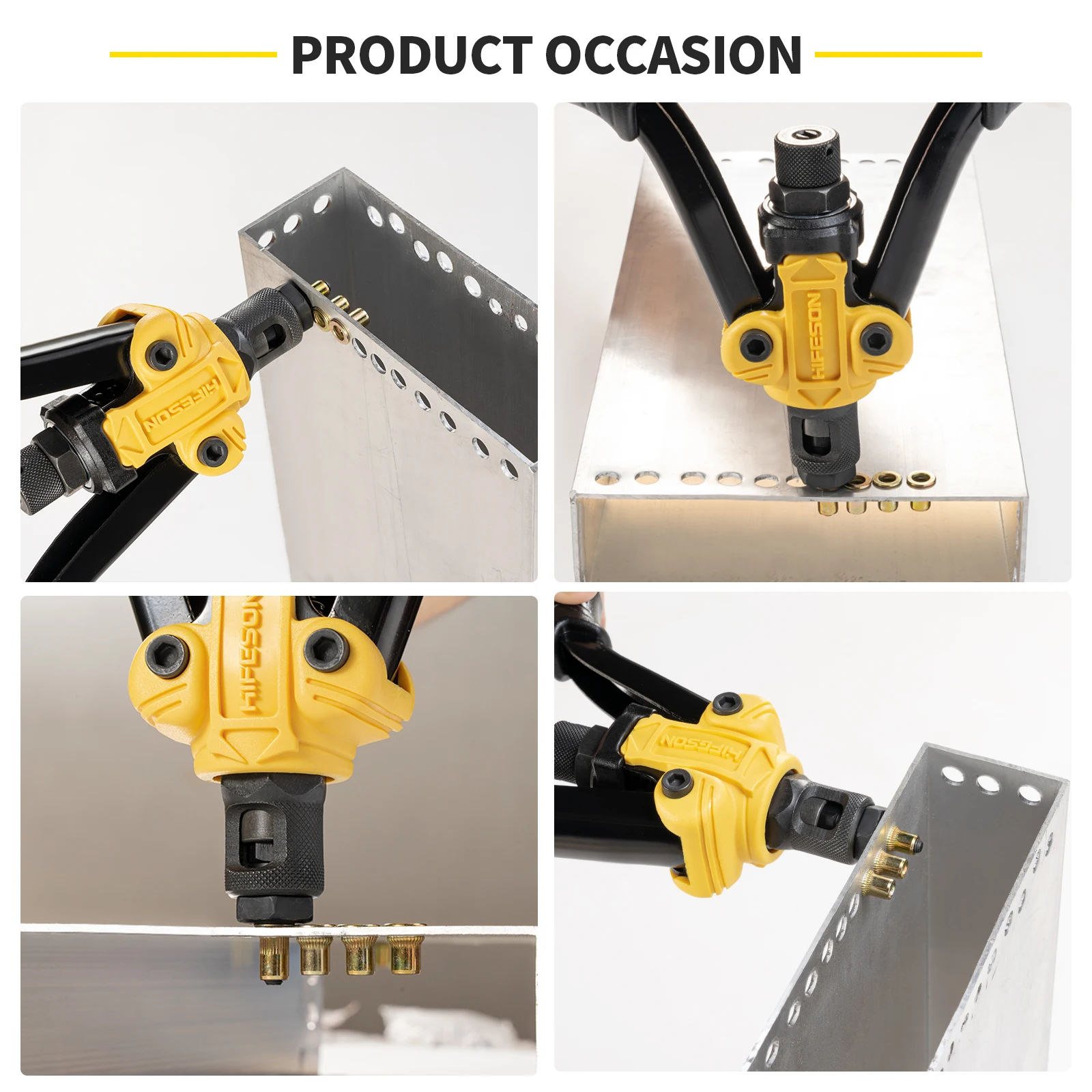 Hand Rivet Nut Gun Insert threaded Mandrels Manual Riveters Nut Gun for Riveting Rivnut Tool M3 M4 M5 M6 M8 M10 M12 Nuts Toolbox