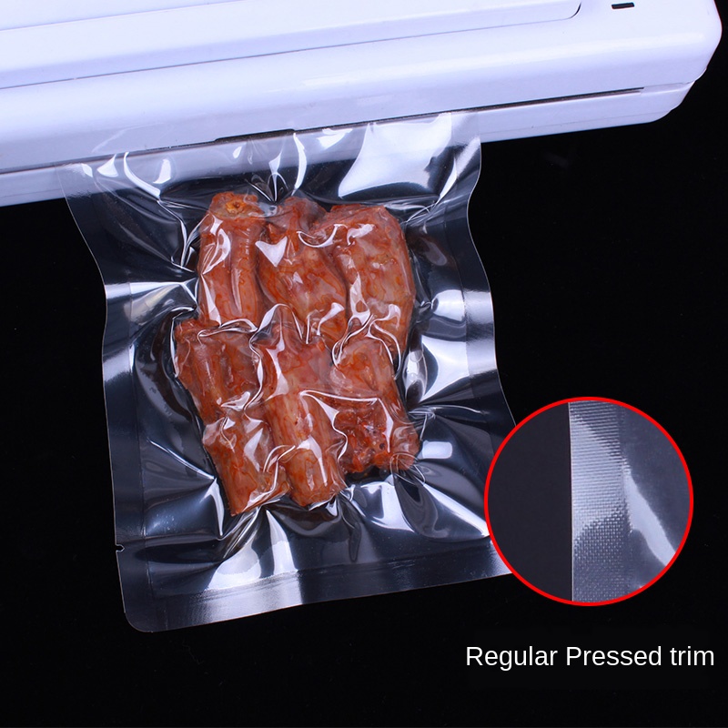 ถุงสูญญากาศครัวอาหารถุงสูญญากาศซีลหนา 0.2 มม.ถุงบรรจุภัณฑ์สูญญากาศถุงบรรจุอาหารทนอุณหภูมิสูง