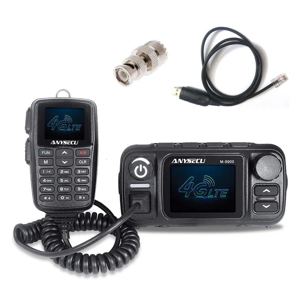 Сетевое радио ANYSECU 4G LTE UHF VHF, двухдиапазонное радио, 25 Вт, мобильный радиоприемник, операционная система Linux, работает с реальной ptt