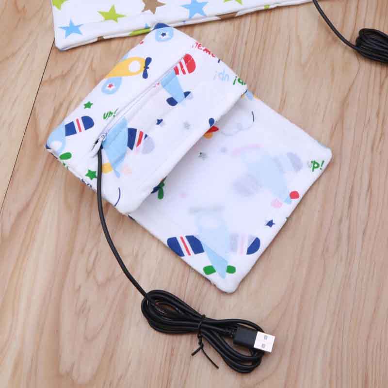 牛乳と水を加熱するためのusbポート付きベビーウォーマー,断熱トラベルバッグ,哺乳瓶ヒーター,新生児用ポータブルウォーマー