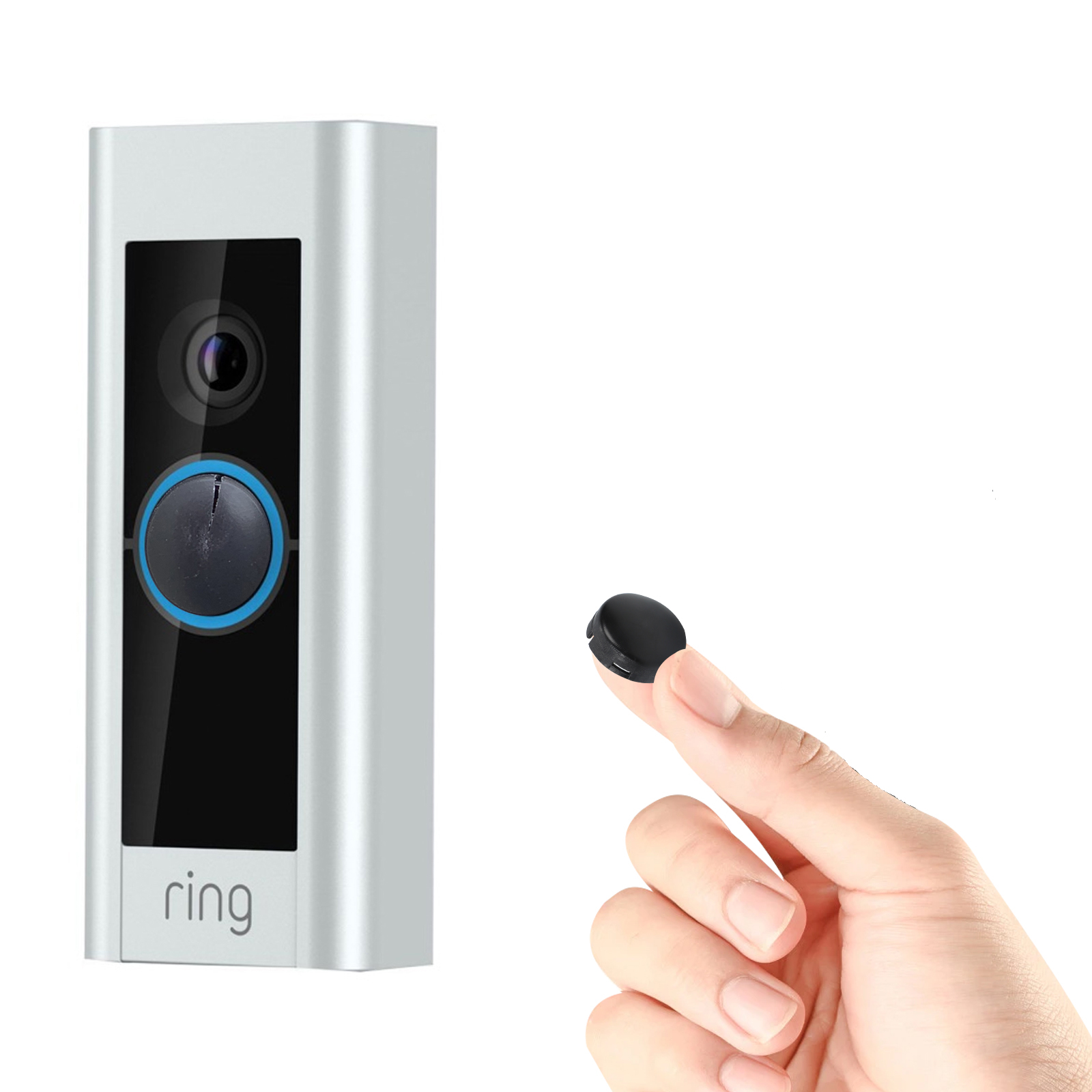 Pack of 2  Replacement Buttons Compatible With RING Doorbell Pro Fix Damaged Broken Cracked Button