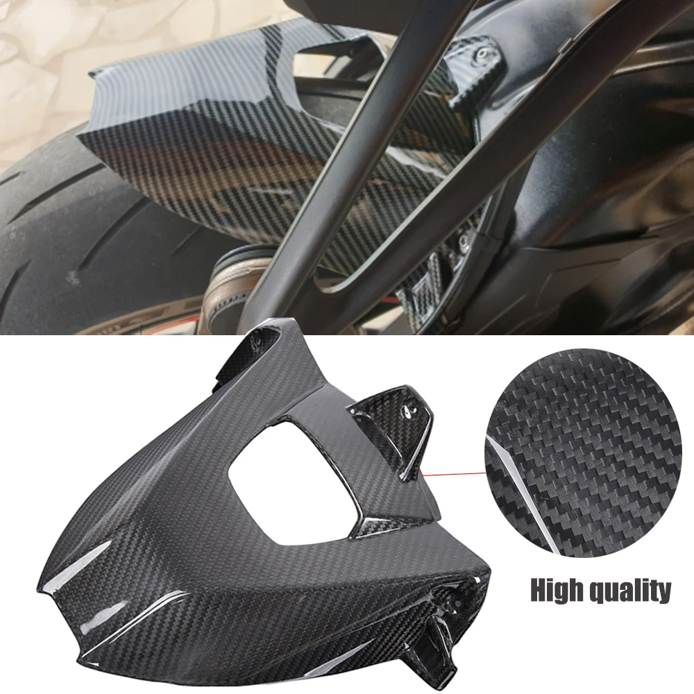 Pelindung Cipratan Lumpur Spatbor Roda Belakang Karbon Sepeda Motor untuk BMW S1000RR S 1000RR HP4 2009-2018 S1000R 2019 2020