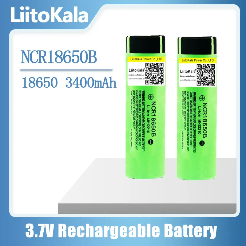 1-30 Uds LiitoKala 100% nuevo Original NCR18650B 3,7 v 3400 mah 18650 batería recargable de litio baterías de linterna