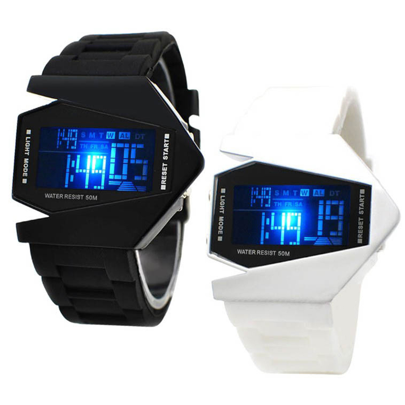 Luxus Herren Uhr-reloj Digital con luz Led para hombre y mujer, cronógrafo deportivo Digital, con linterna, estilo militar