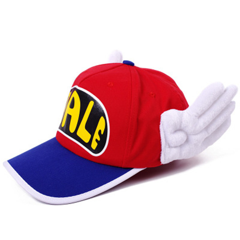 Anime Schöne Erwachsene Hut Dr.Slump Cosplay Arale Kappe Süße Engel Flügel Hüte Baumwolle Baseball Caps Party