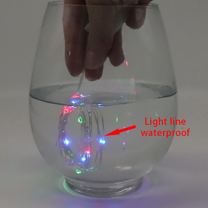 10pcs 1M 2M 3M 5M Copper Wire LED String Lights Holiday Lighting Fairy Garland for Christmas Tree Wedding Party Decoration Natal