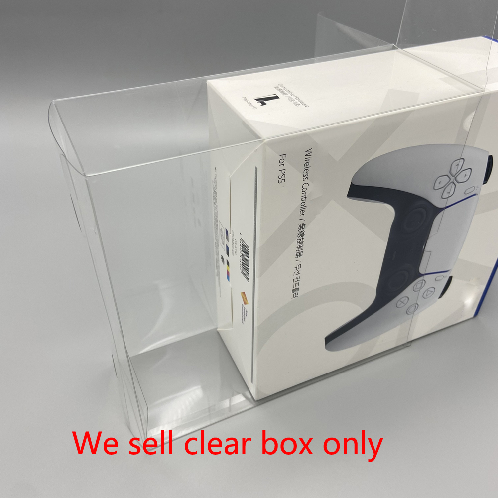 Nhựa Trong Suốt Hộp Thú Cưng Trong Suốt Màn Hình Dành Cho PS5 DualSense Bộ Điều Khiển Trò Chơi Lưu Trữ Bộ Sưu Tập Hộp