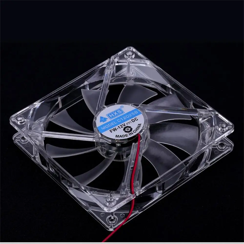 120 mm PC-Computerlüfter, 4 LEDs, Gehäuse, bunter Lüfter, Kunststoff, 12 cm Lüfter für Computergehäuse, CPU-Kühler, Kühler pk arsylid-Kühler