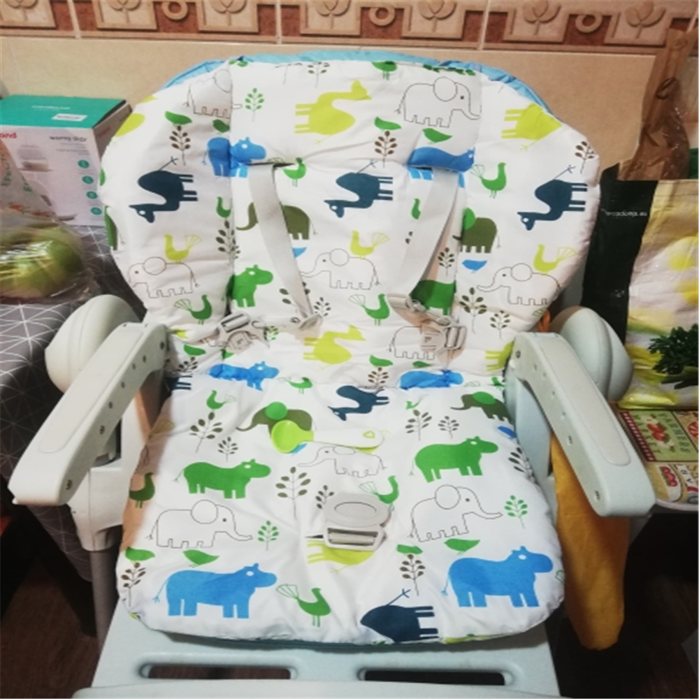 เด็กทารก Highchair เบาะ Pad Mat Booster ที่นั่งเบาะ Pad Mat เก้าอี้ให้อาหาร Cushi บน Pad รถเข็นเด็กเบาะผ้าฝ้ายผ้า