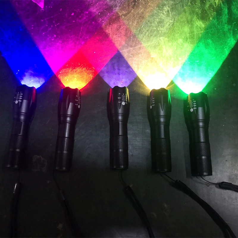 8000LM XM-L2 U3 potente linterna LED impermeable antorcha lámpara de Camping portátil luces linternas linterna táctica de autodefensa