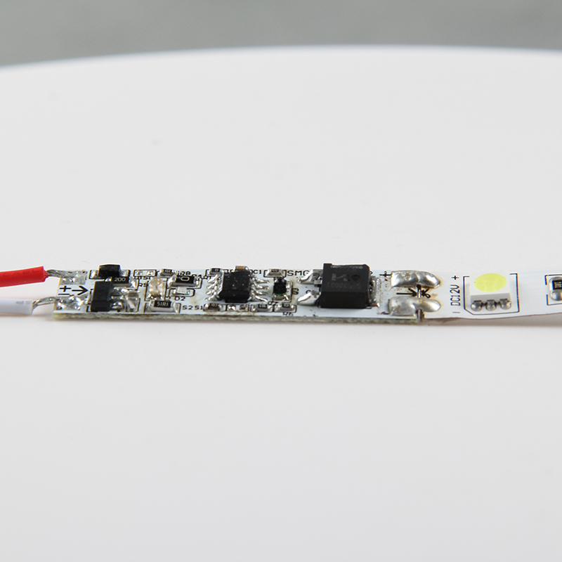 Led inteligente onda de mão varredura sensor toque simples módulo interruptor dimmer 12v controlador potência pwm regulador para luz tira lâmpada pcba