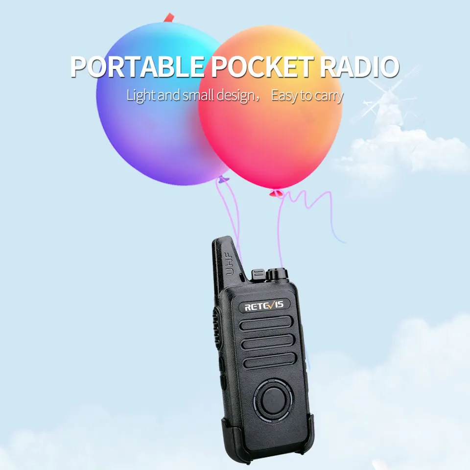 Retevis rt22s Mini Walkie Talkie 10 stücke 2w uhf vox verstecktes Display handliches Zwei-Wege-Funk kommunikator Walkie-Talkies Hotel