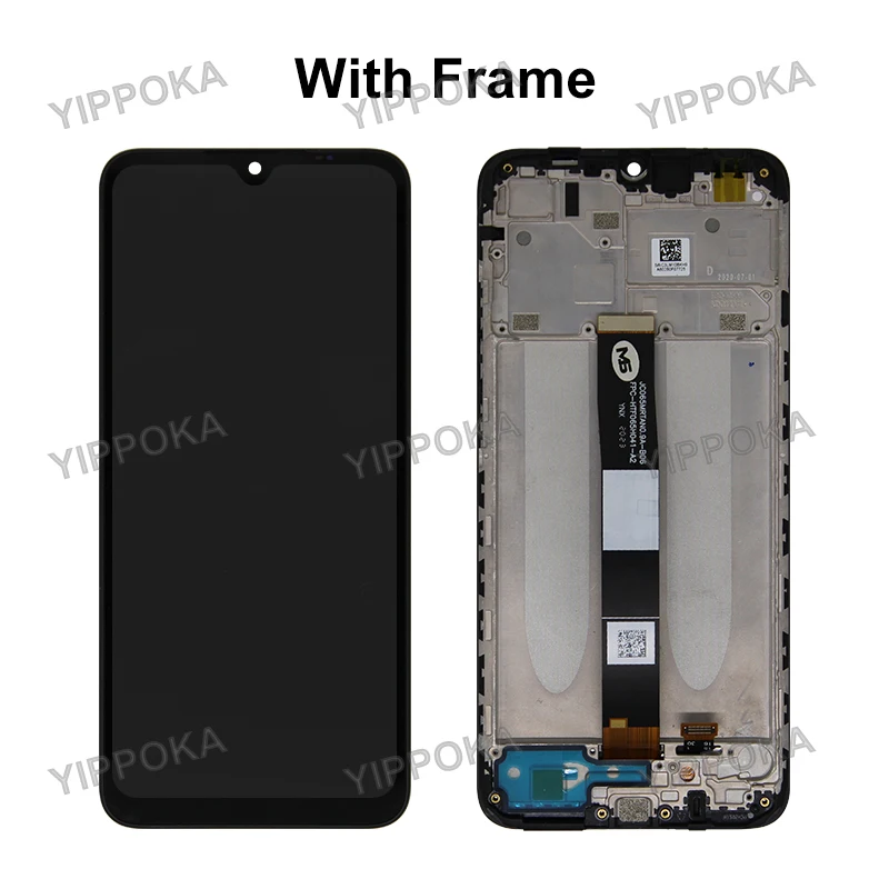 6.53 "para xiaomi redmi 9a display lcd m2006c3lg tela de toque digitador assembléia para redmi 9c lcd m2006c3mg peças reposição