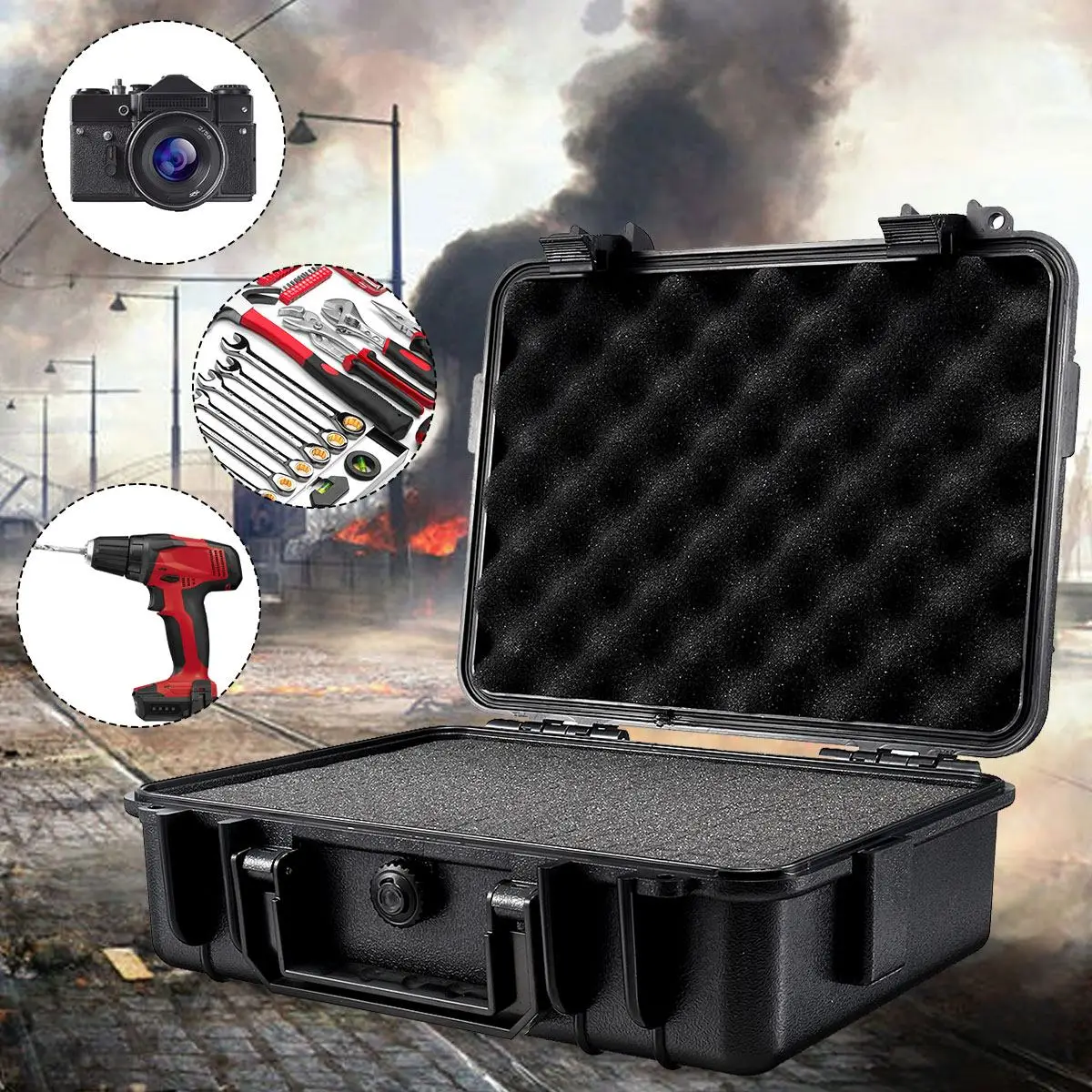9 Kích Cỡ Chống Nước Cứng Hộp Nhựa Hộp Đựng Thiết Bị An Toàn Hộp Đựng Vali Tác Động Dụng Cụ Ốp Lưng Ốp Lưng Chống Sốc xốp