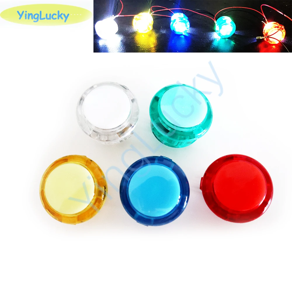 5V / 12V Arcade Beleuchtete Led Push Button 24MM 30MM Licht Runde Kopie SANWA OBSC für Arcade-Spiel Gaminator DIY Joytick Konsole