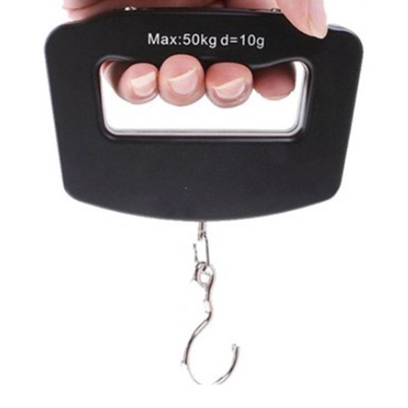 50Kg/10g Portable Hook Scale Digital Electronic Suitcase Weighting Luggage Fishing Hook Hanging Scale with Backlight