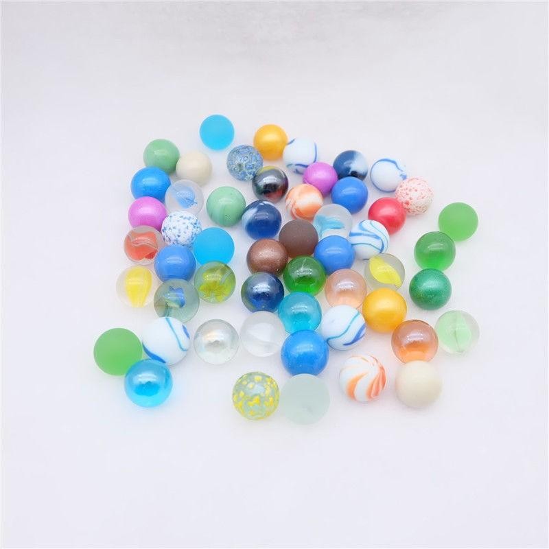 10/20/50/100pcs Glass Ball 16 Mm Cream Console Game Pinball Machine Cattle Small Marbles Pat Toys Parent-child Machine Beads
