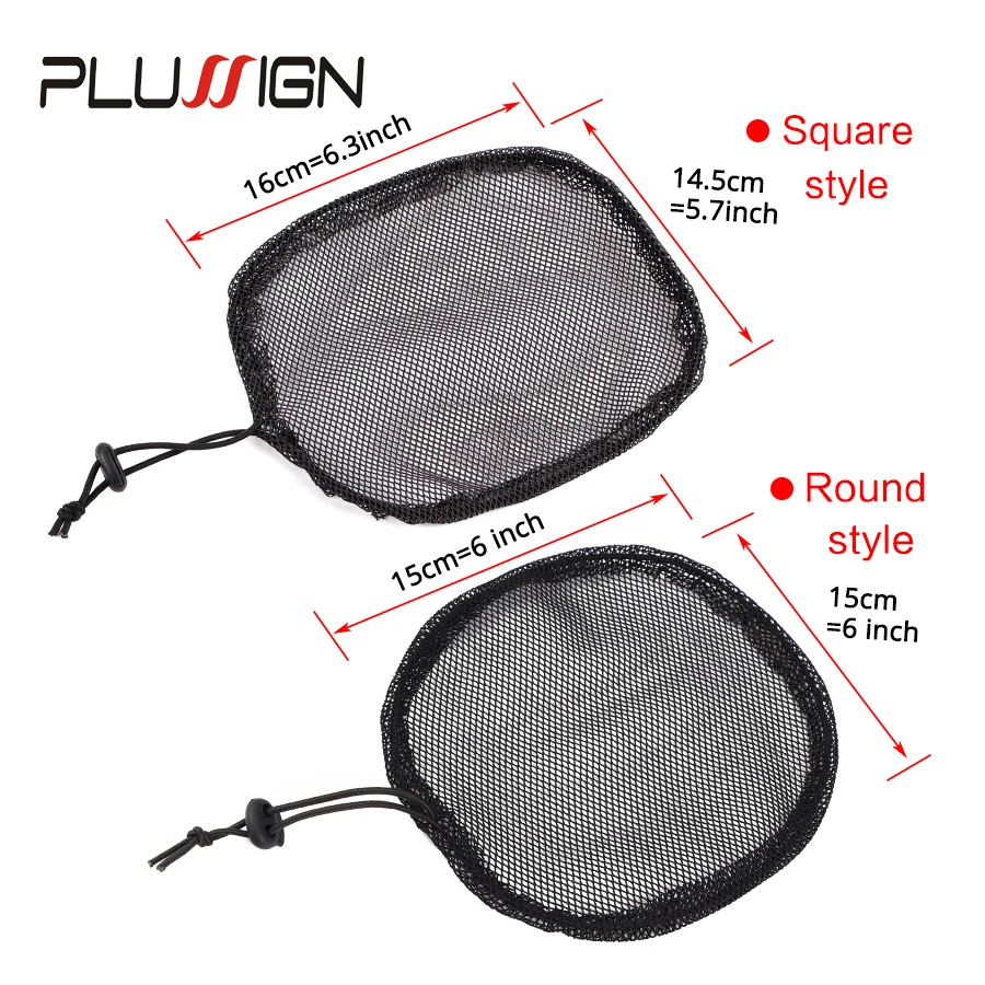 Gorros de peluca de red de cola de caballo Plussign para hacer cola de caballo, red elástica para el cabello con red para el cabello sin pegamento, forro para peluca, Material para moño de pelo