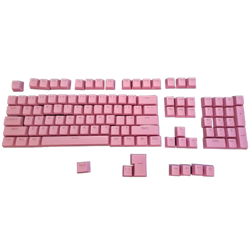Teclas de teclado mecánico Universal de 104 piezas, teclas ergonómicas en blanco para Cherry MX, reemplazo de teclado mecánico retroiluminado