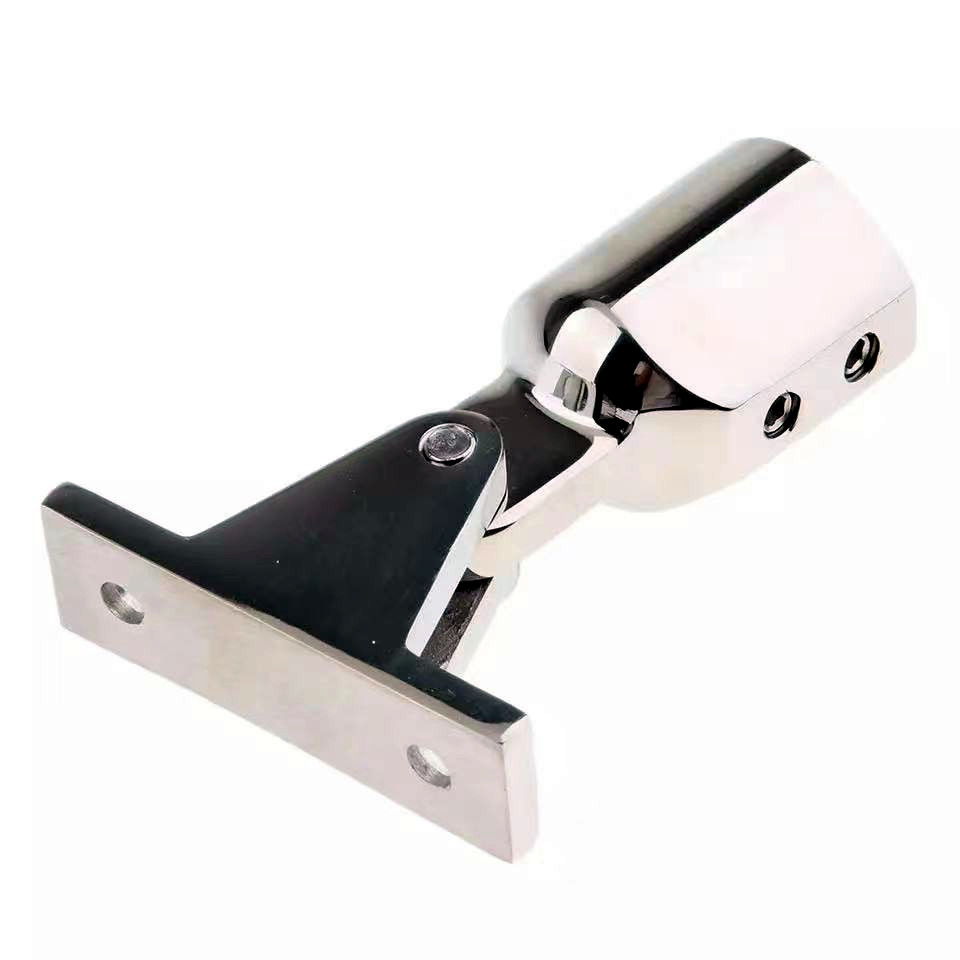 Stainless steel 316 Boat Bimini Top Fitting Deck Hinge Slide Cap Pipe Eye End Cap External Eye End Canopy Tube Boat Accessories