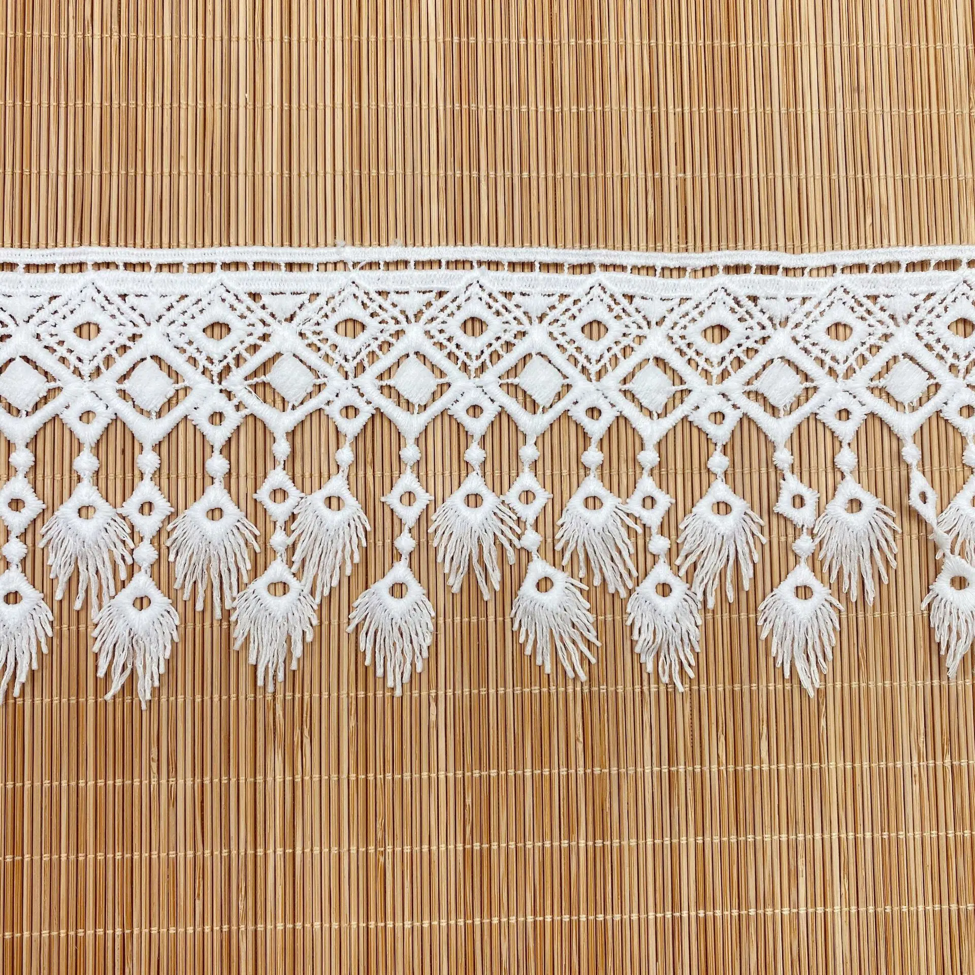 Hòa Tan Trong Nước Thêu Lụa Sữa Tua Rua Ren DIY Polyester May May Màn Đồ Mặc Nhà Váy Quần Áo Phụ Kiện
