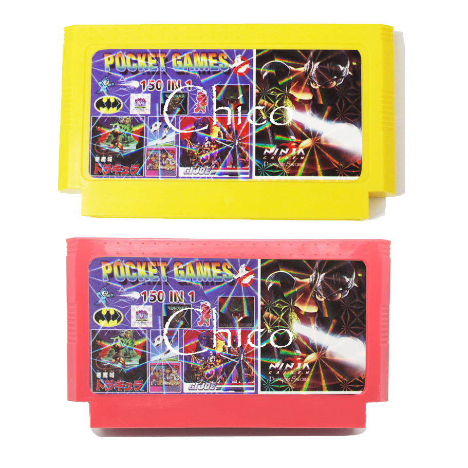 Hot 150 Trong 1 Cho 8 Bit Máy Chơi Game Game Hộp Mực