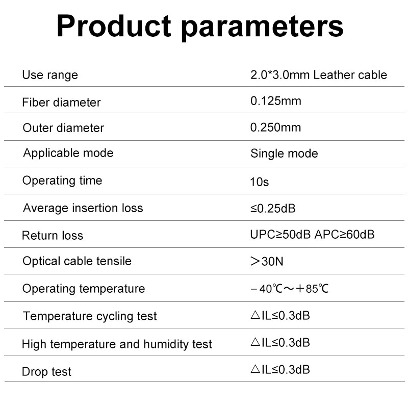 ONTi Novo SC APC SM Conector de fibra óptica monomodo Ferramenta FTTH Ferramenta de conector frio SC UPC Conector rápido de fibra óptica