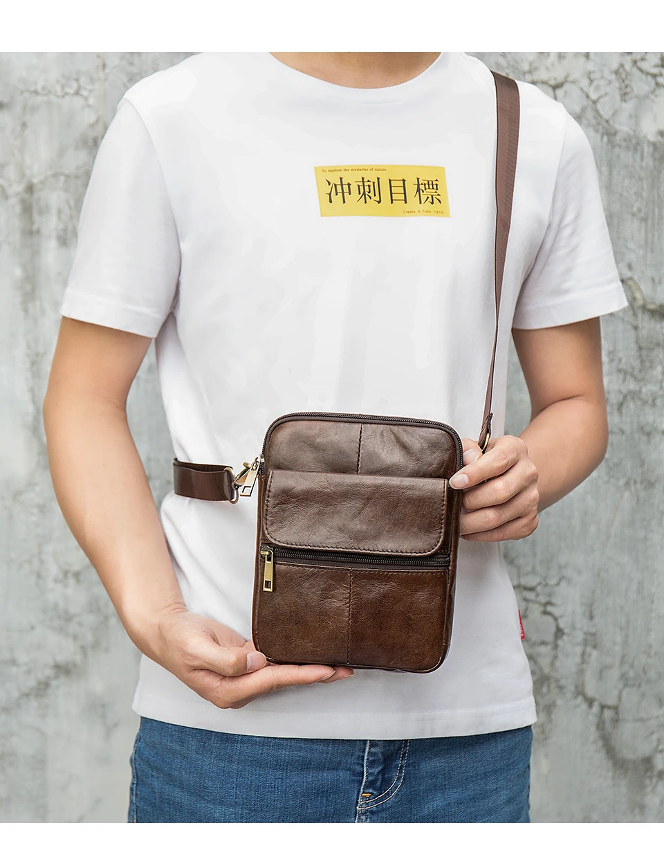Luufan 2020 Neue Mode Aus Echtem Leder Schulter Tasche für mann Kleine Messenger Taschen Mini Reise Umhängetasche Männer Flap Bag Männlich