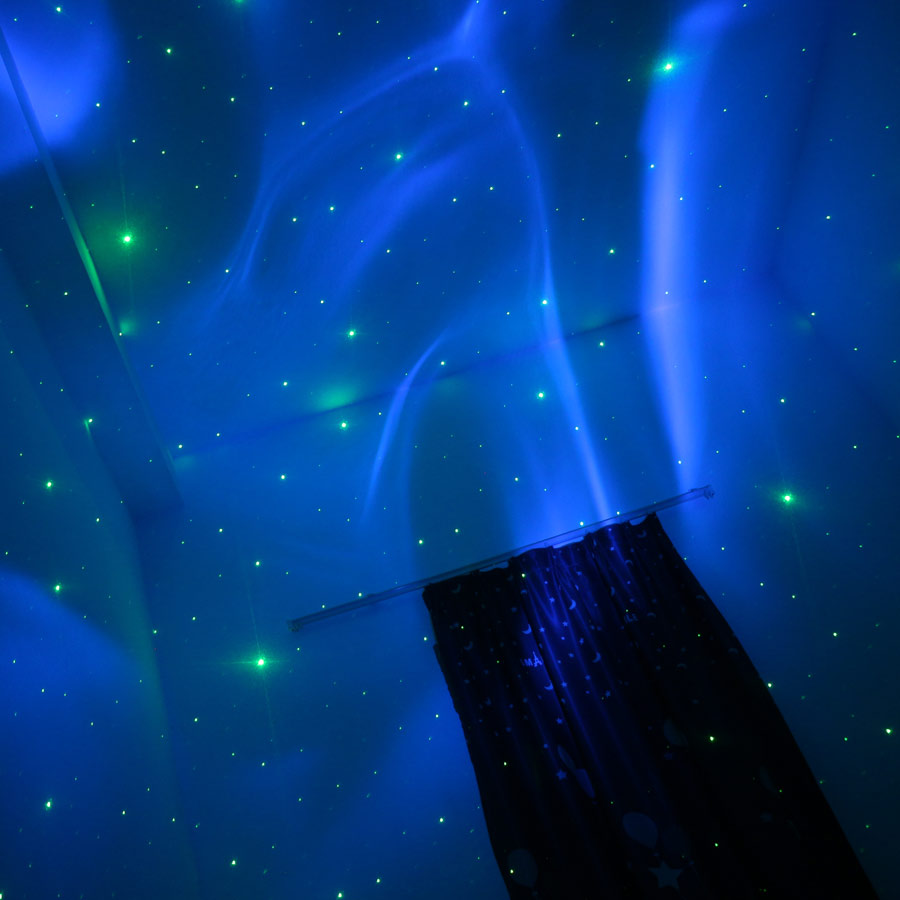 ESHINY – projecteur Laser LED RGB Rechargeable, lumière aurore Star Sky, Disco mobile USB DJ nuit enfants scène chambre B222N8