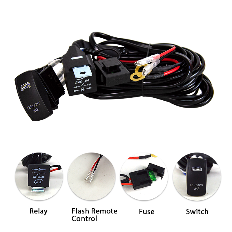 20 Inci 288W LED Plat Nomor Bar Lampu Mount Bracket Bull Bar IP67 Combo Beam Mobil SUV Offroad Mengemudi Truk 4X4 12V 24V