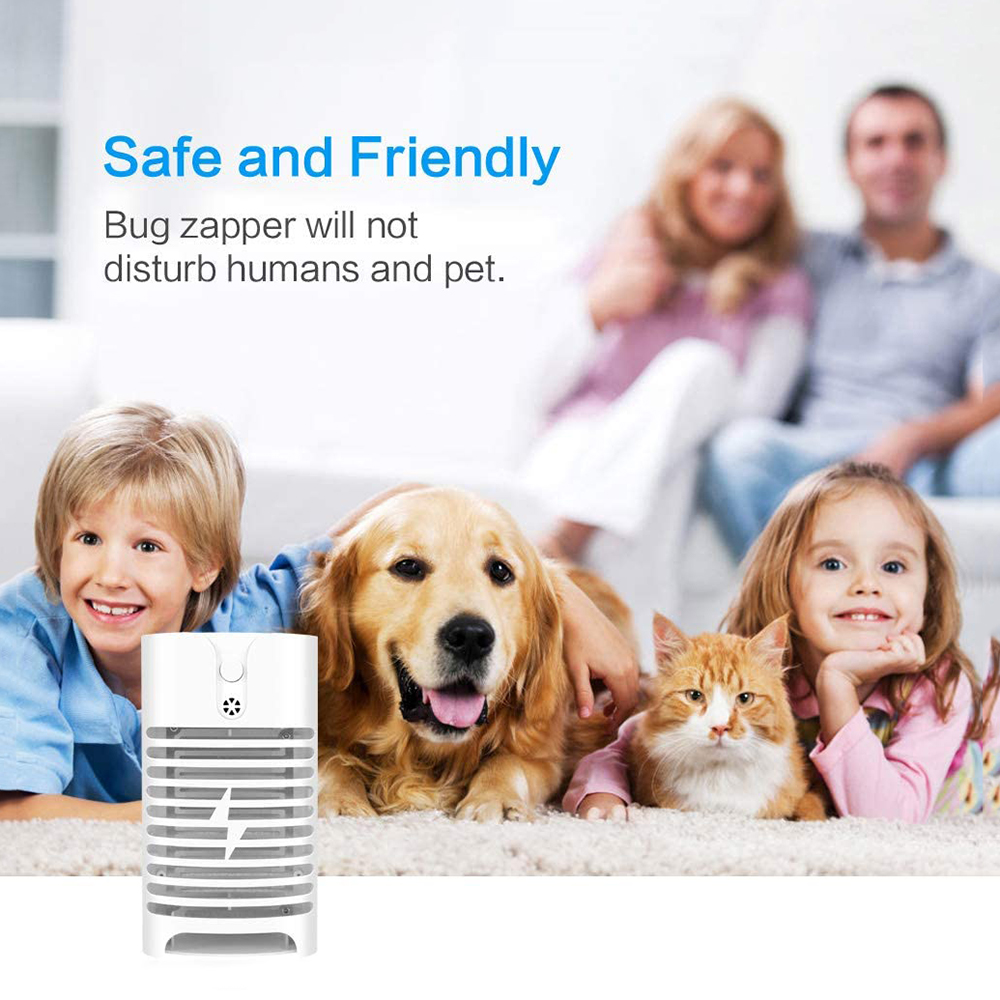 Lámpara eléctrica para mosquitos, lámpara trampa para insectos antimoscas, sin radiación, mata plagas, enchufe para UE/EE. UU./Reino Unido