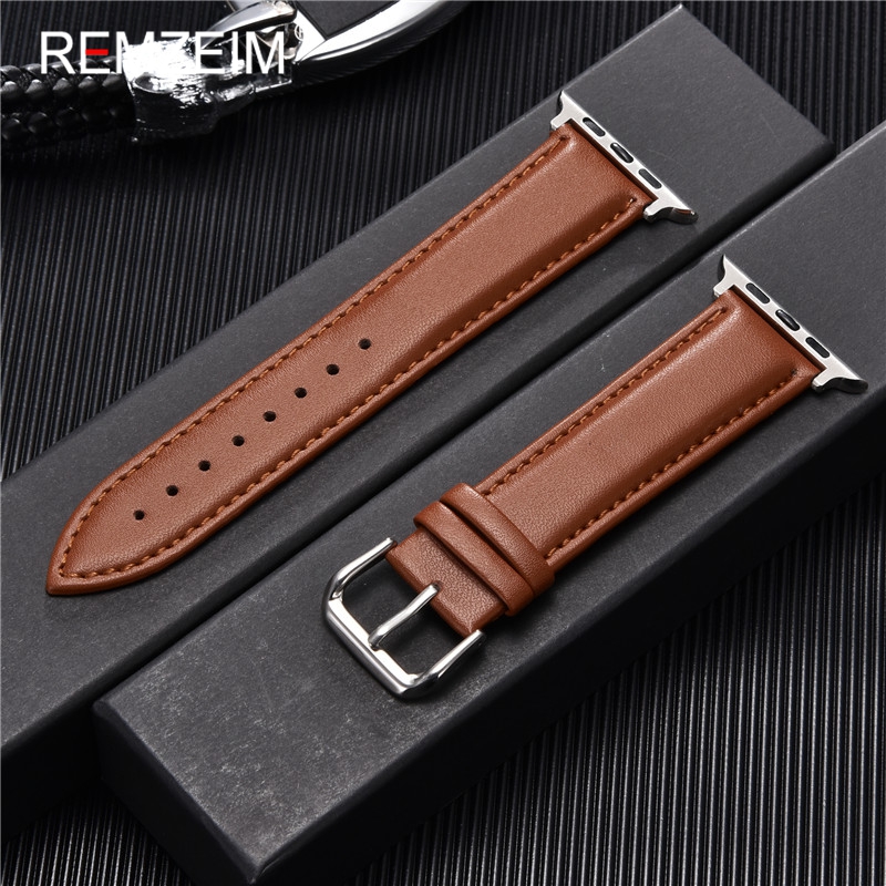 Pulseira de couro genuíno de bezerro 38mm 40mm 41mm para iwatch 8 7 6 5 4 3 se substituir pulseira de pulso 42mm 44mm 45mm para apple watch