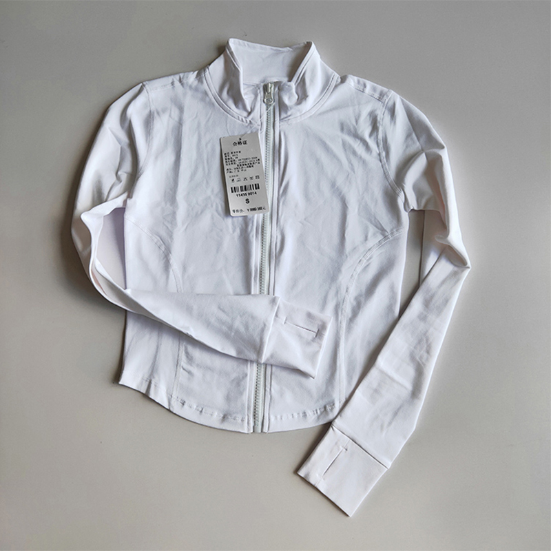 Chaqueta deportiva para mujer, abrigo deportivo para correr, camisetas de manga larga para Fitnes, camisa de Yoga con cremallera, chaqueta de entrenamiento, ropa de gimnasio, ropa deportiva para exteriores