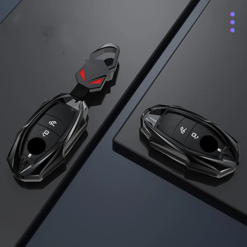 Casing Kunci Mobil Paduan Seng + Silikon Penutup Kunci Rangka untuk Mercedes Benz W177 W205 W213 W222 2018 A C S GLS Class E Class
