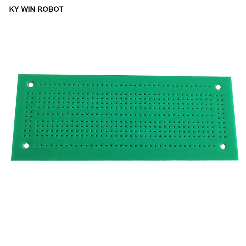 1 Uds DIY 4,7*11,6 CM verde prototipo de un solo lado papel PCB placa de circuito de matriz de experimento Universal 47x116MM para Arduino