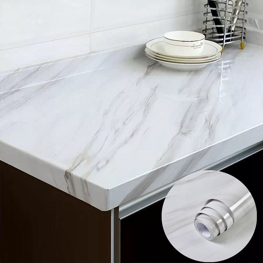 PVC壁紙ステッカー,大理石,フィルム,耐水性,粘着性,キッチンキャビネット,装飾紙ステッカー