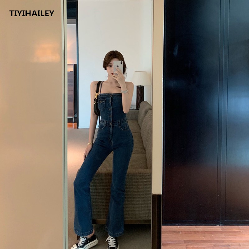 TIYIHAILEYจัดส่งฟรีแฟชั่นกางเกงผู้หญิงกางเกงตรงกางเกงยีนส์กางเกงJumpsuitและRompers S-3XLเซ็กซี่