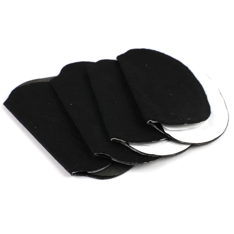 20 piezas (10 pares) almohadillas desechables para el sudor, pegatinas para axilas de verano, junta protectora absorbente de sudor de algodón negro
