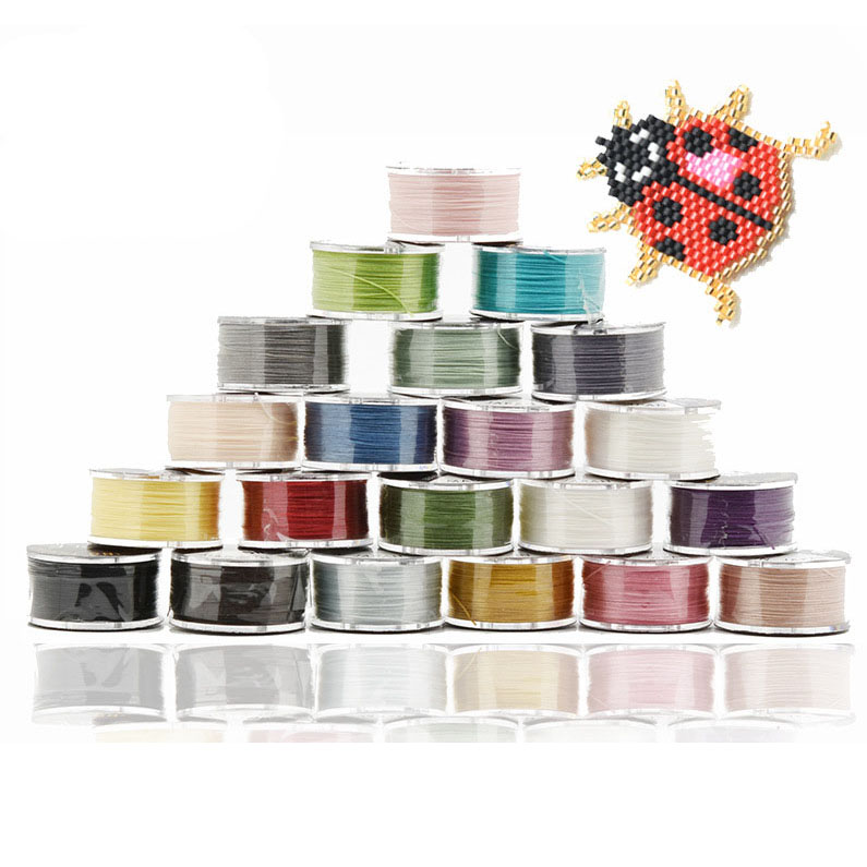 MIyuki 100% нейлоновая нить, нить из бисера, ювелирные изделия, плетеная нить, аксессуары «сделай сам», 46 м, нить из бисера