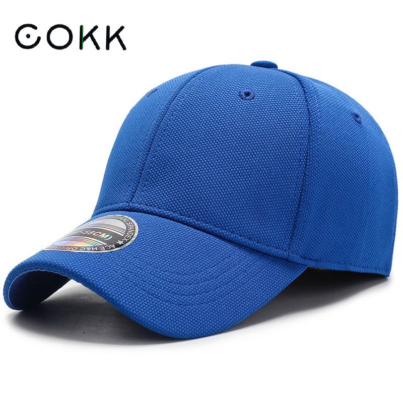 COKK Baseball Cap Heren Snapback Hoeden Voorzien Gesloten Volledige Cap Dames Gorras Bone Mannelijke Trucker Hoed Pet Outdoor Zwart