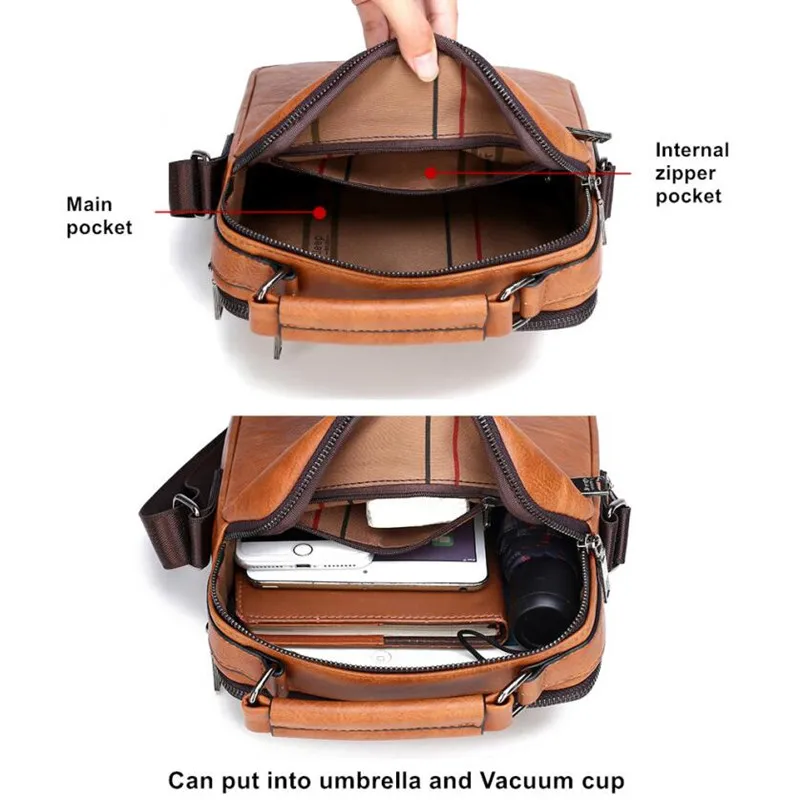JEEP BULUO herren Umhängetaschen Umhängetaschen Split Leder Handtasche Mode Business Mann Umhängetasche Hohe qualität Tote Heißer