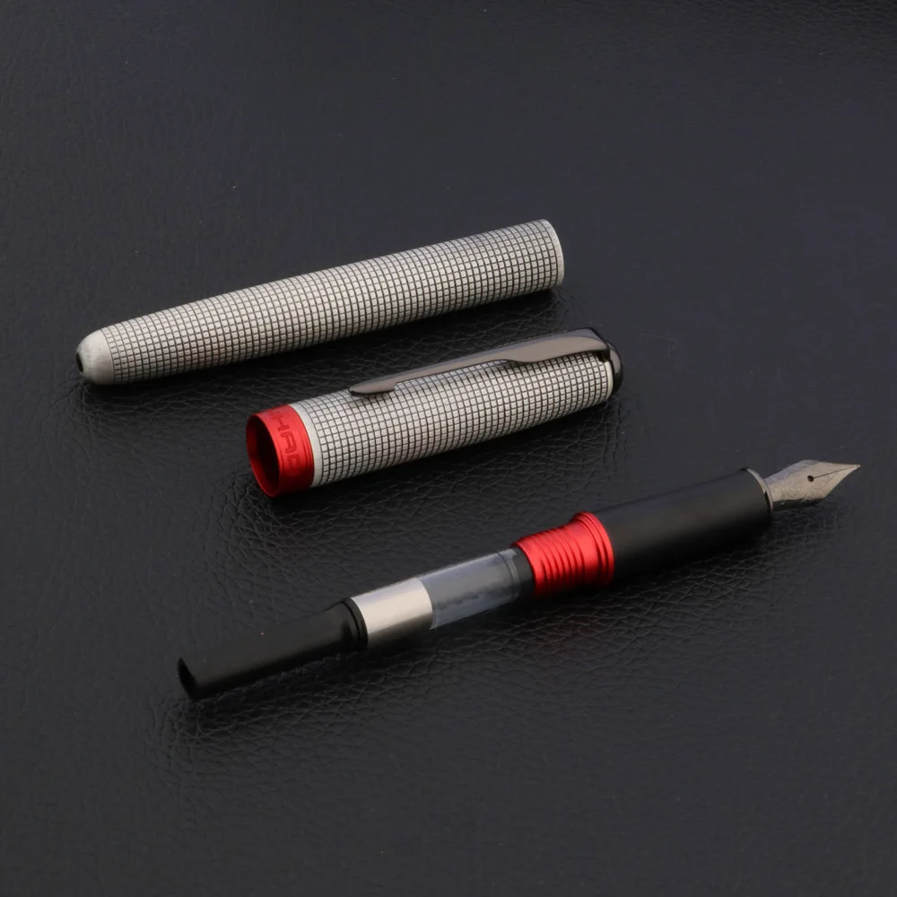Sang Trọng JINHAO 75 Bút Máy Ca Rô Lấy Tro Lông Mũi Tên Thép Vonfram Đen Ngòi Cổ Điển Mực In Văn Phòng HỌC TẬP BÚT