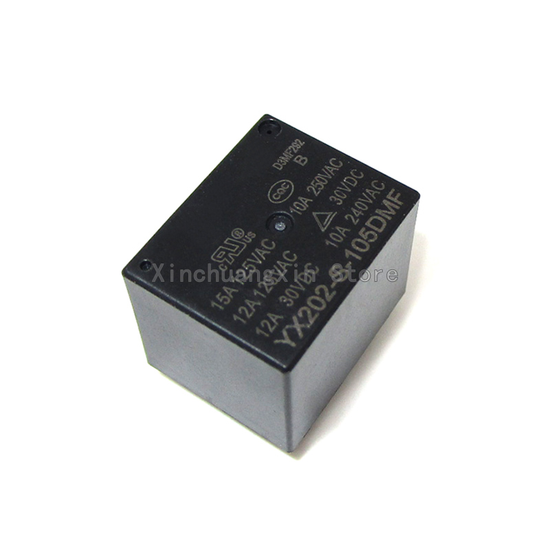 Original YX202-S-105DM YX202-S-105DMF 15A 5VDC PIN-4 Form-A Relés de potencia de uso común para electrodomésticos
