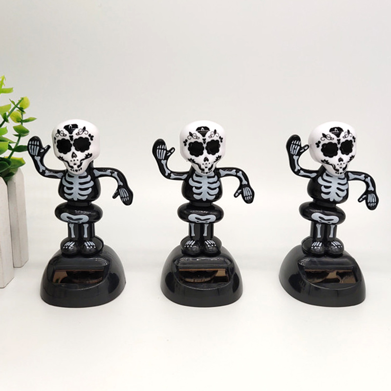 พลังงานแสงอาทิตย์เต้นรําฮาโลวีนแกว่ง Animated Bobble Dancer ของเล่นตกแต่งรถเด็กผู้หญิง Handcrafted ของขวัญวันเกิด Party
