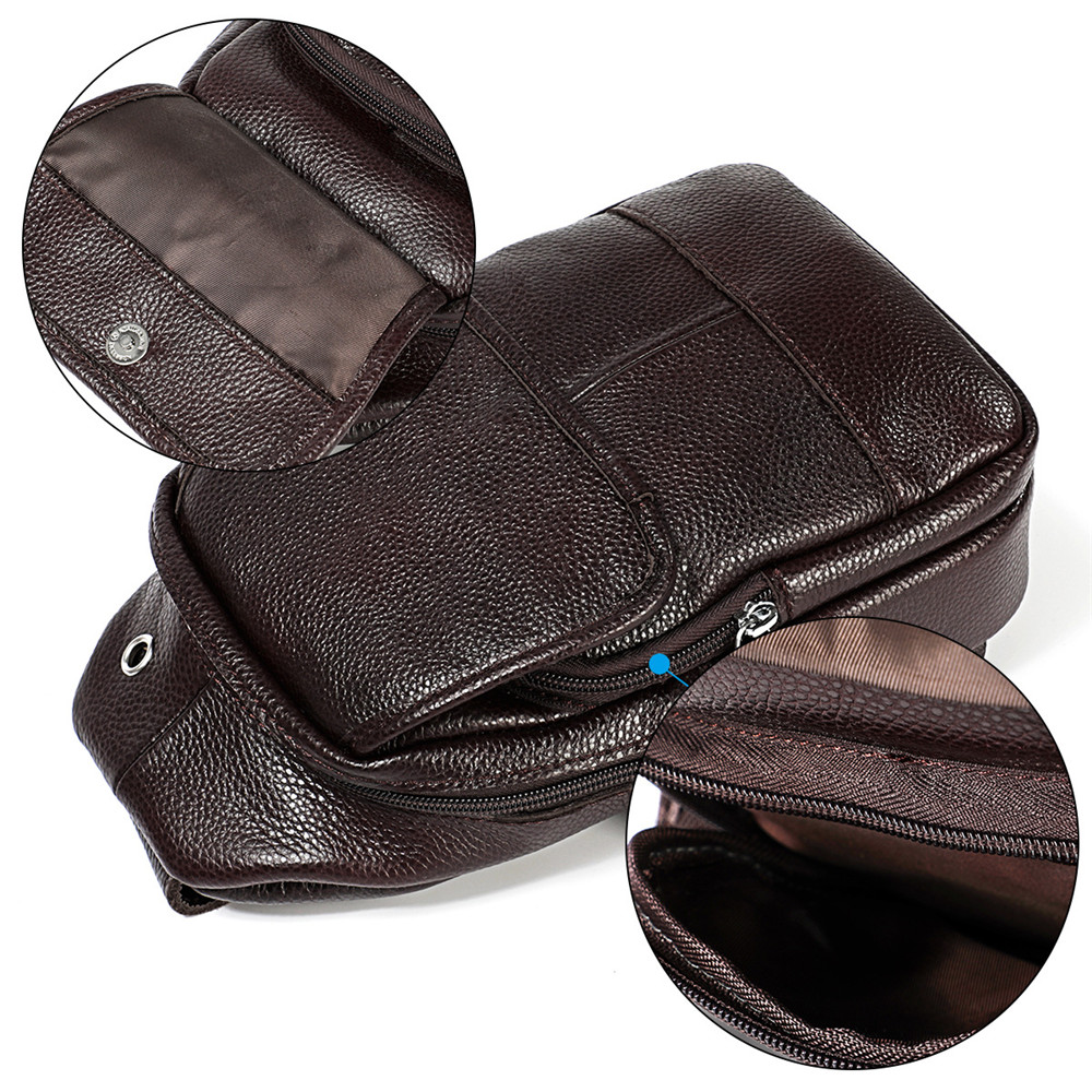 Retrogoo-本革のメンズショルダーバッグ,ビンテージスタイルのチェストバッグ,ファッショナブルなトラベルバッグ,牛革のショルダーストラップ