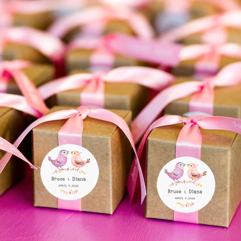 2-7 センチメートルカスタムステッカーカスタマイズされたロゴ結婚式誕生日洗礼ステッカー人格ラベルデザイン独自のベーキングギフトバッグステッカー