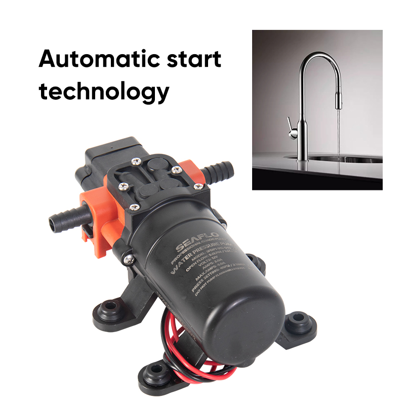 Seaflo 40 psi 12 12vマリンウォーターポンプダイヤフラムポンプボートアクセサリーシャワートイレ